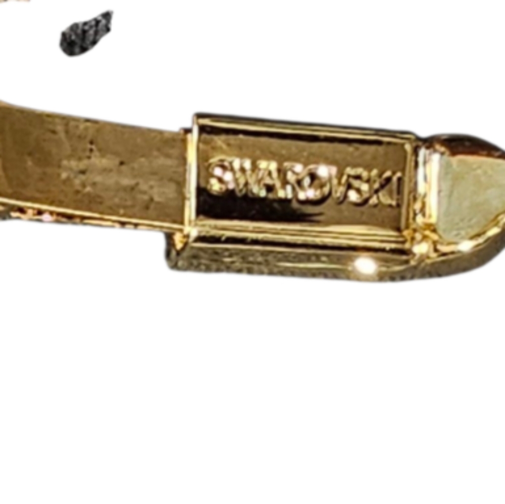 Swarovski Gold-Tone Hinged  Bracelet with Crystal Accents - Picture 9 of 9